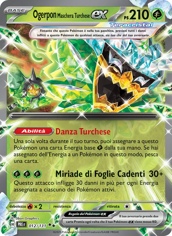 Ogerpon Maschera Turchese-ex (Prismatic Evolutions #012/131)