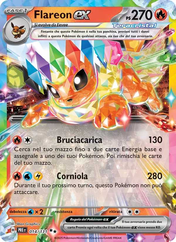 Flareon-ex (Evoluzioni Prismatiche #014/131)
