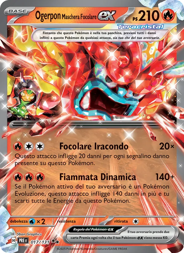 Ogerpon Maschera Focolare-ex (Evoluzioni Prismatiche #017/131)