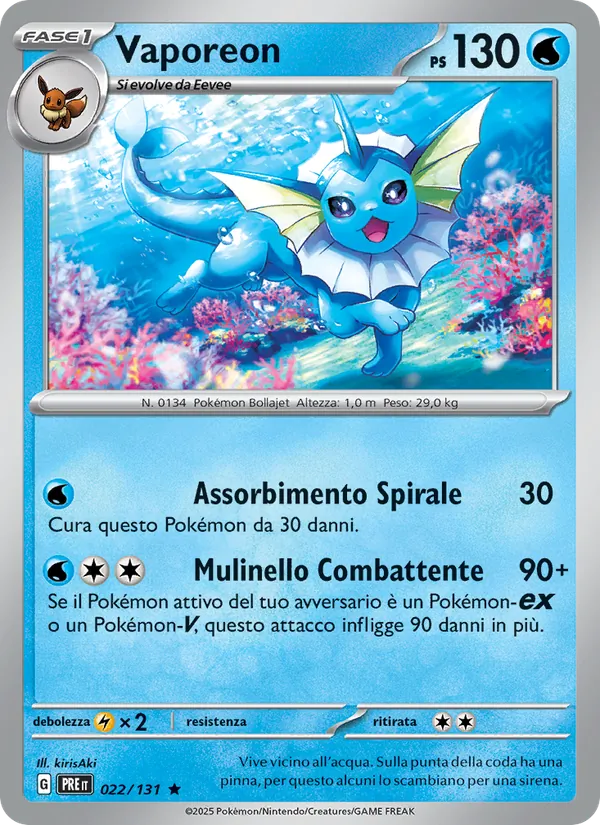 Vaporeon (Prismatic Evolutions #022/131)