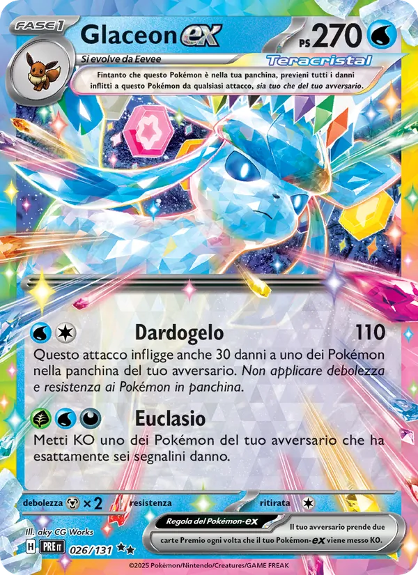 Glaceon-ex (Evoluzioni Prismatiche #026/131)