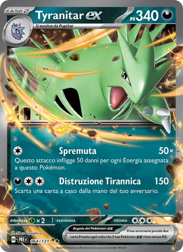 Tyranitar-ex (Evoluzioni Prismatiche #064/131)