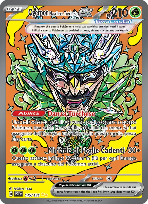 Ogerpon Maschera Turchese-ex (Prismatic Evolutions #145/131)