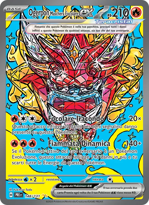 Ogerpon Maschera Focolare-ex (Evoluzioni Prismatiche #148/131)
