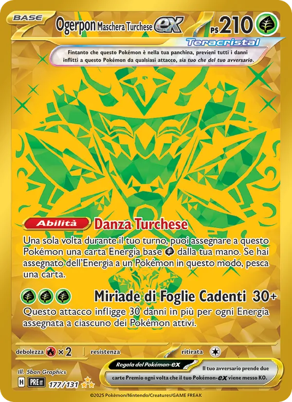 Ogerpon Maschera Turchese-ex (Evoluzioni Prismatiche #177/131)