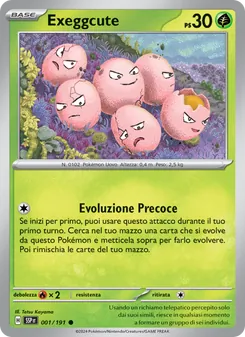 Exeggcute (Scintille Folgoranti #001/191)