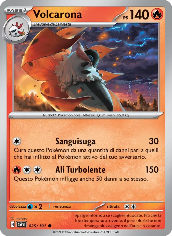 Volcarona (Scintille Folgoranti #025/191)