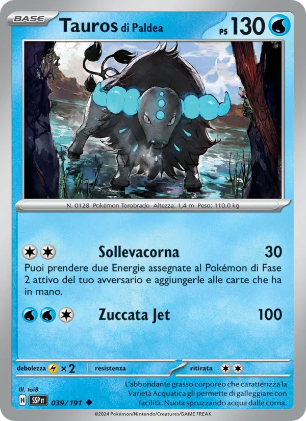 Tauros di Paldea (Scintille Folgoranti #039/191)