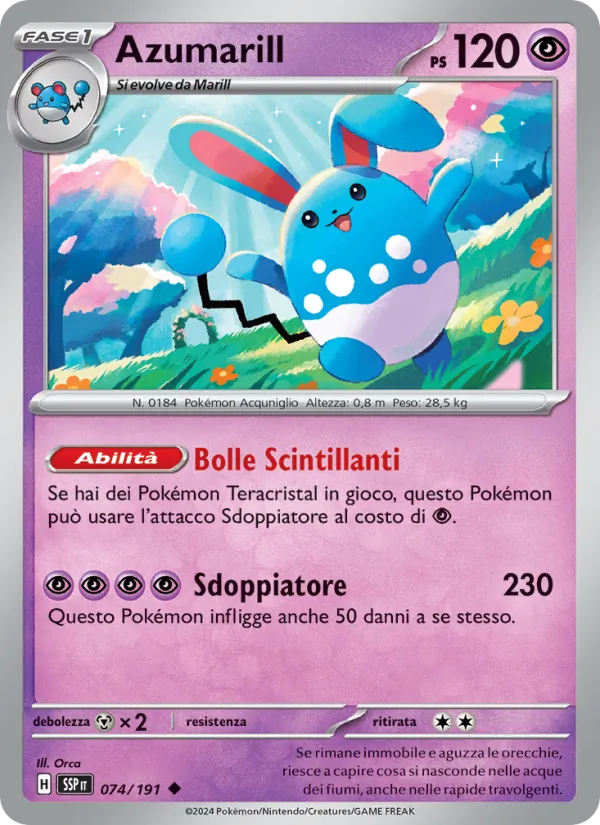 Azumarill (Scintille Folgoranti #074/191)