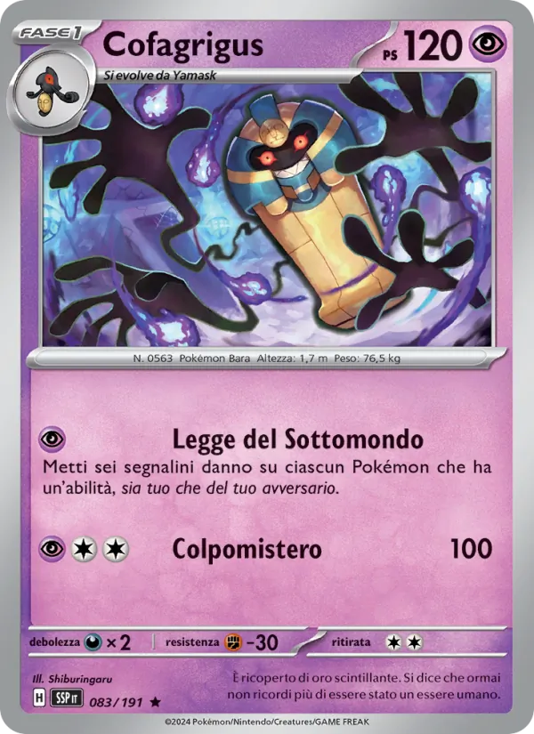 Cofagrigus (Scintille Folgoranti #083/191)