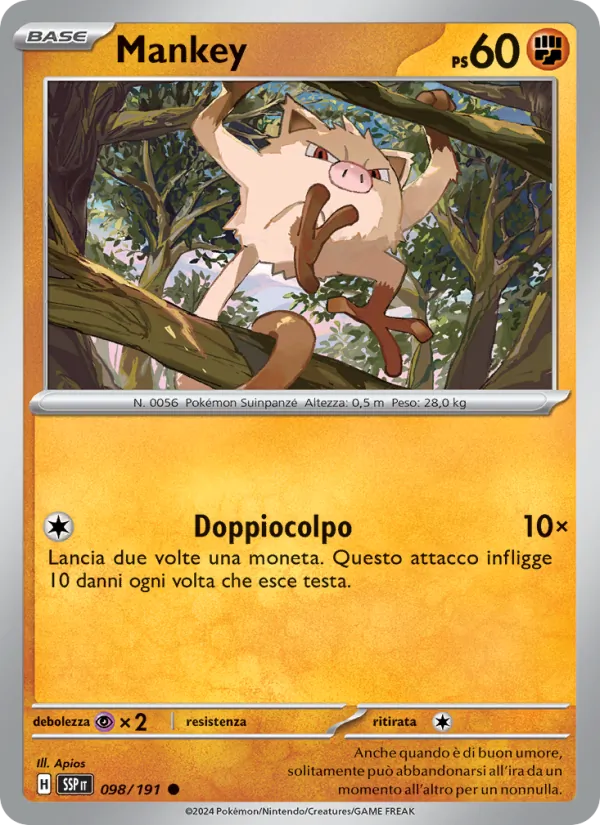 Mankey (Scintille Folgoranti #098/191)