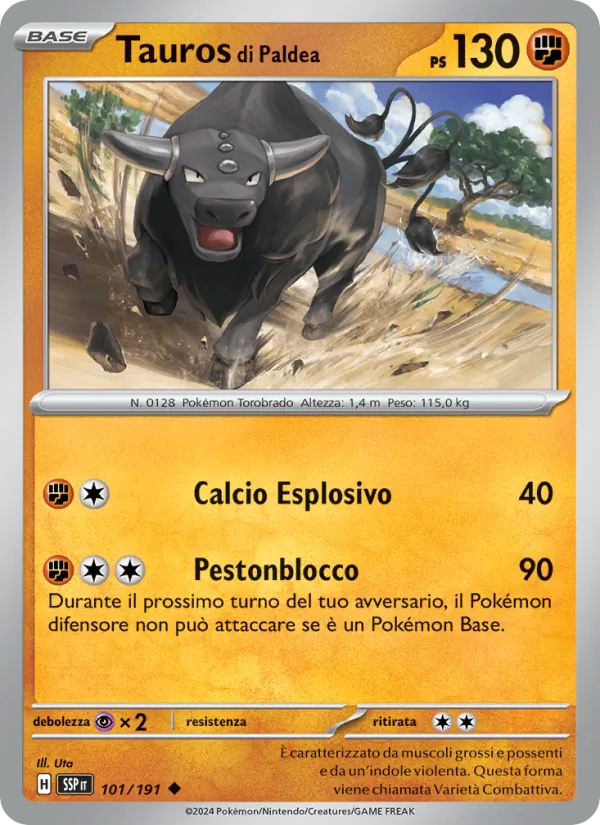 Tauros di Paldea (Scintille Folgoranti #101/191)