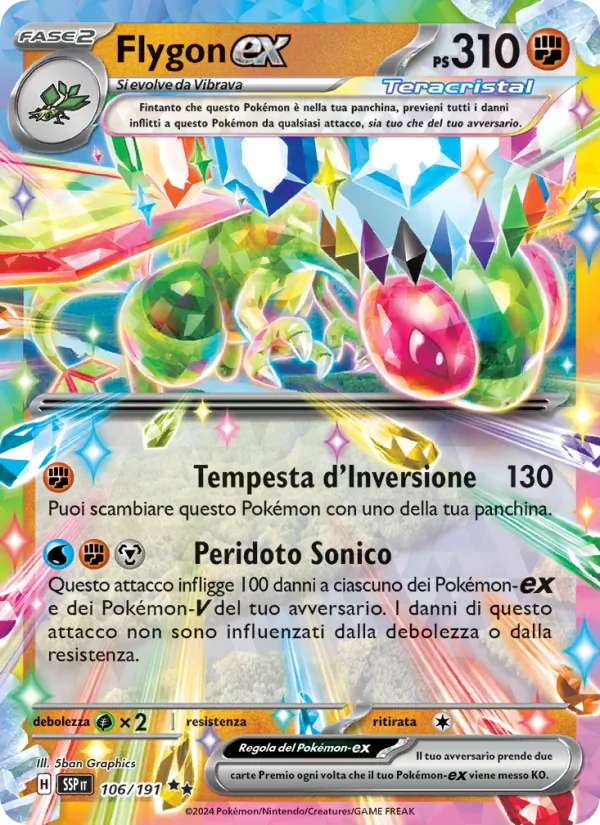 Flygon-ex (Scintille Folgoranti #106/191)