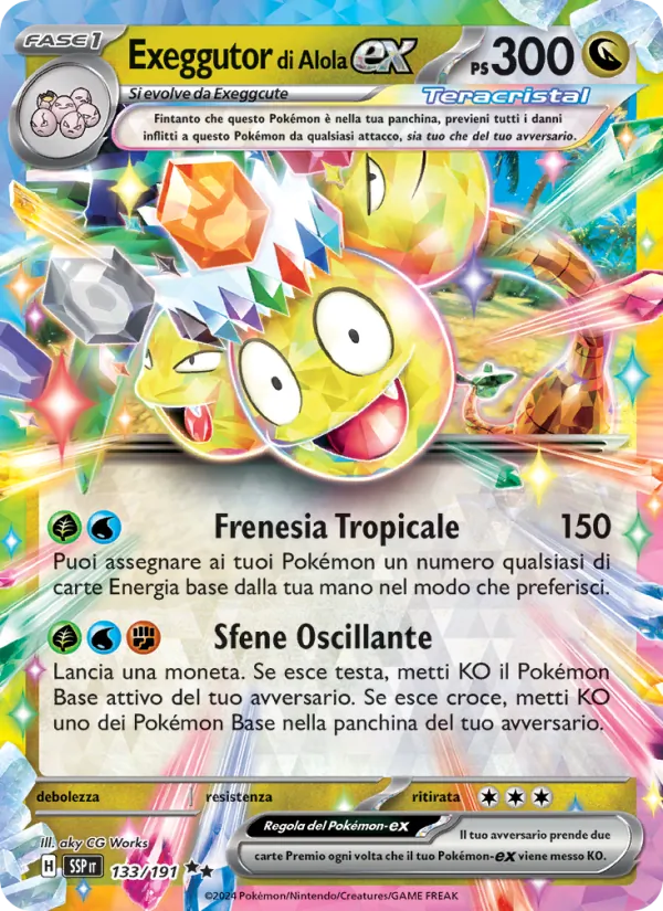Exeggutor di Alola-ex (Surging Sparks #133/191)