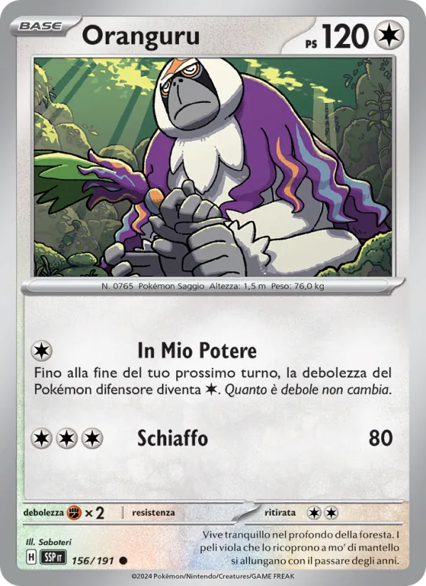 Oranguru (Scintille Folgoranti #156/191)