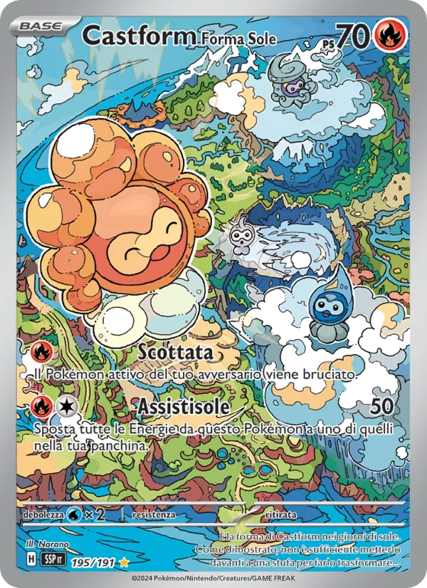 Castform Forma Sole (Surging Sparks #195/191)