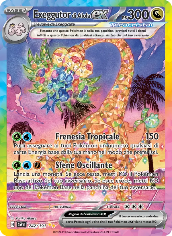 Exeggutor di Alola-ex (Surging Sparks #242/191)