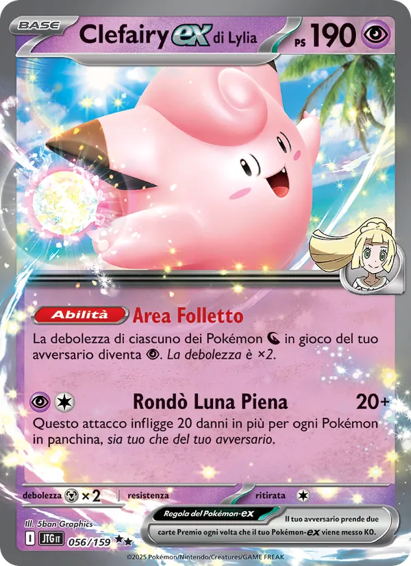 Clefairy-ex di Lylia (Journey Together #056/159)