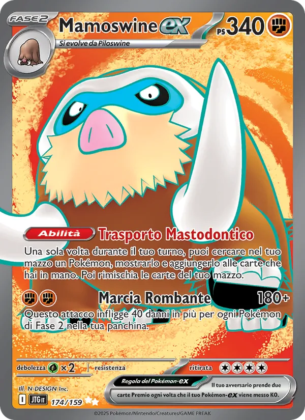 Mamoswine-ex (Avventure Insieme #174/159)
