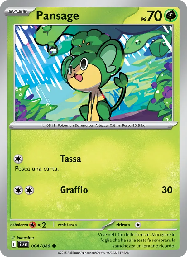 Pansage (Luce Nera #004/86)