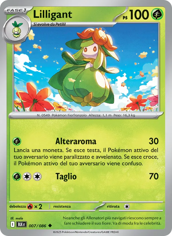 Lilligant (Luce Nera #007/86)