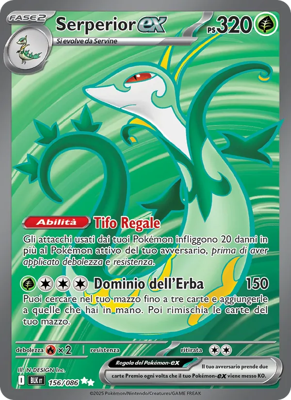 Serperior-ex (Luce Nera #156/86)