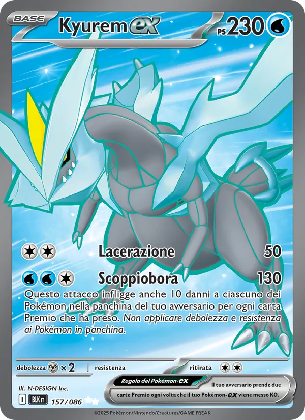 Kyurem-ex (Luce Nera #157/86)