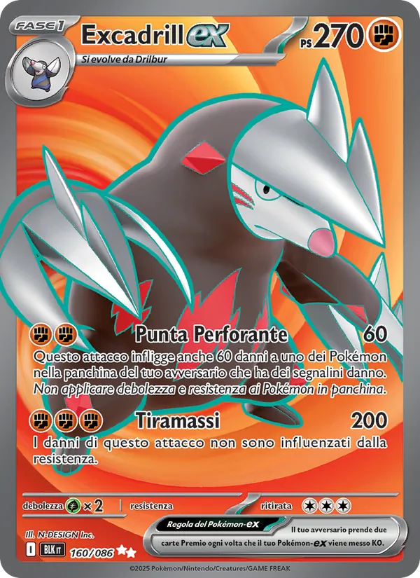 Excadrill-ex (Luce Nera #160/86)