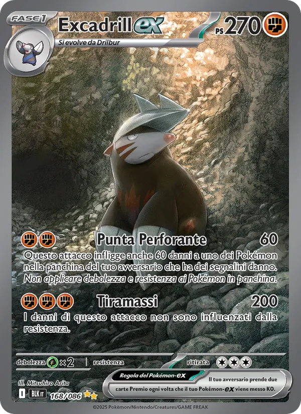 Excadrill-ex (Luce Nera #168/86)