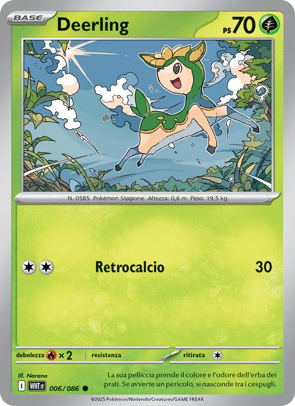 Deerling (Fuoco Bianco #006/86)