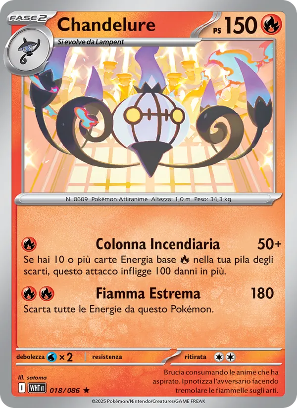 Chandelure (Fuoco Bianco #018/86)