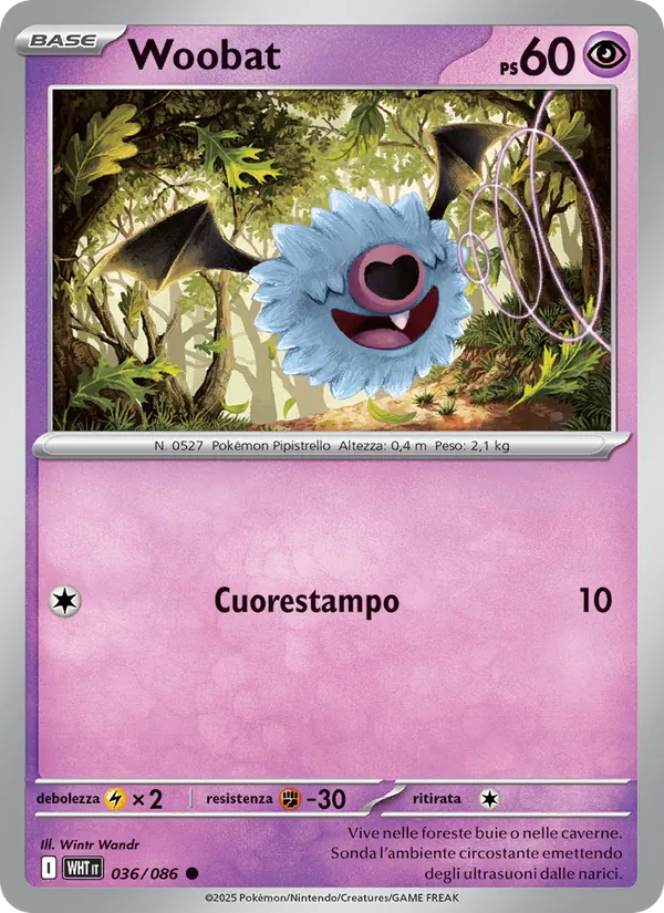 Woobat (Fuoco Bianco #036/86)