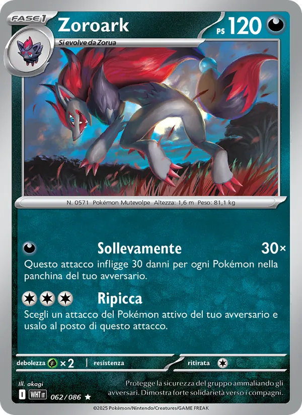 Zoroark (Fuoco Bianco #062/86)