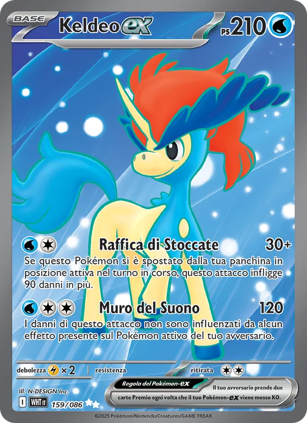 Keldeo-ex (Fuoco Bianco #159/86)