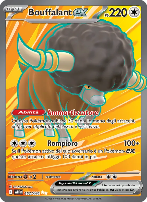 Bouffalant-ex (Fuoco Bianco #162/86)