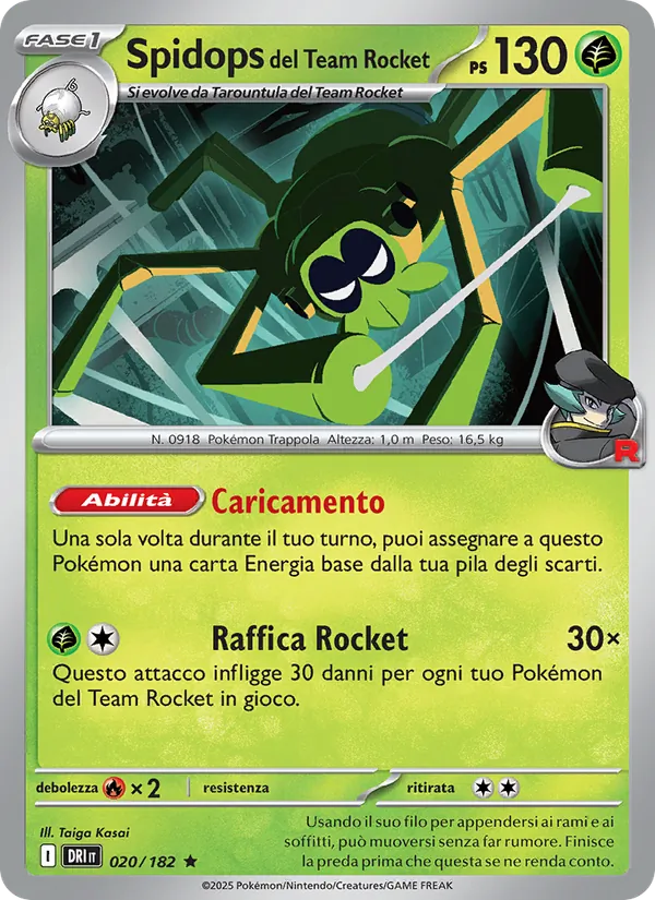 Spidops del Team Rocket (Rivali Predestinati #020/182)