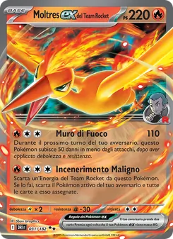 Moltres-ex del Team Rocket (Rivali Predestinati #031/182)