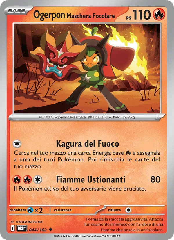 Ogerpon Maschera Focolare (Rivali Predestinati #044/182)