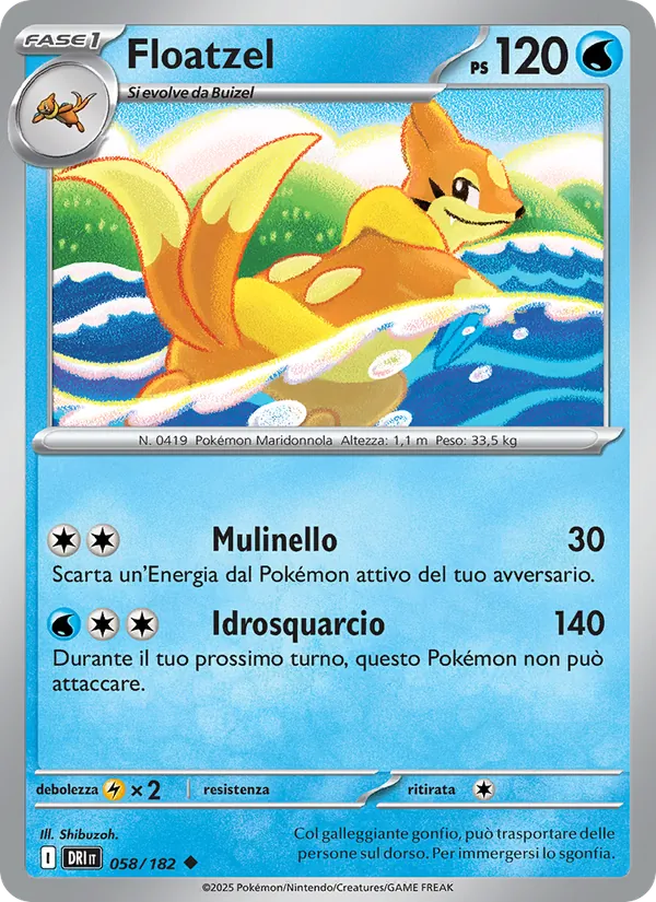 Floatzel (Rivali Predestinati #058/182)