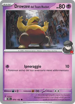 Drowzee del Team Rocket (Rivali Predestinati #079/182)