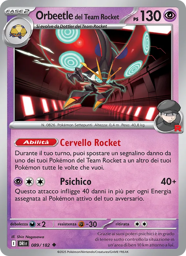 Orbeetle del Team Rocket (Rivali Predestinati #089/182)