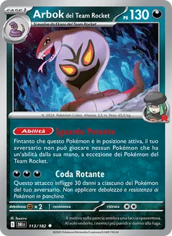 Arbok del Team Rocket (Rivali Predestinati #113/182)