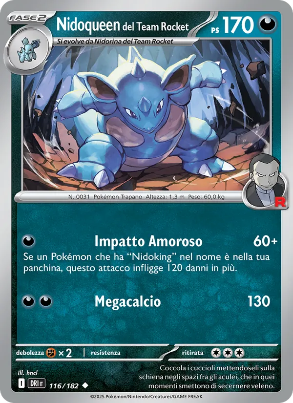 Nidoqueen del Team Rocket (Rivali Predestinati #116/182)