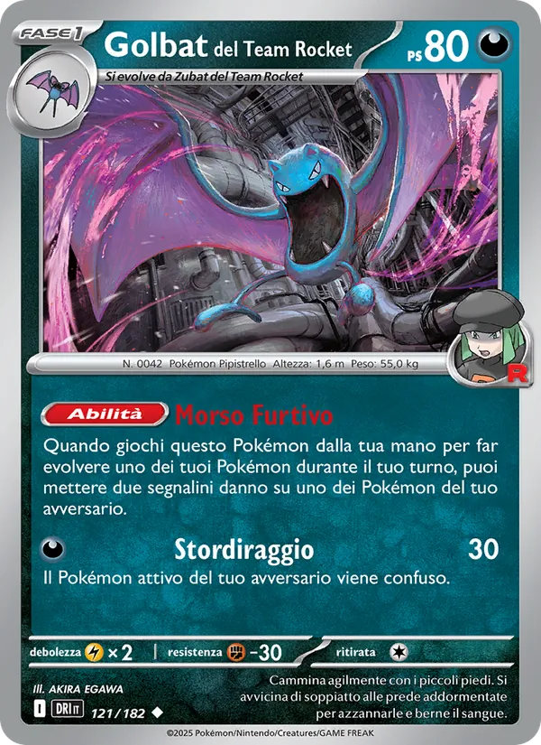 Golbat del Team Rocket (Destined Rivals #121/182)