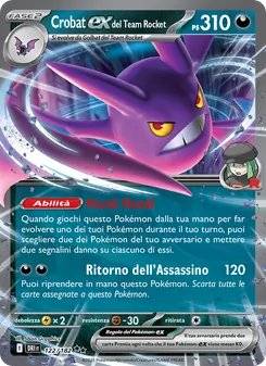 Crobat-ex del Team Rocket (Rivali Predestinati #122/182)