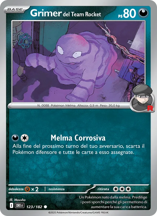 Grimer del Team Rocket (Rivali Predestinati #123/182)