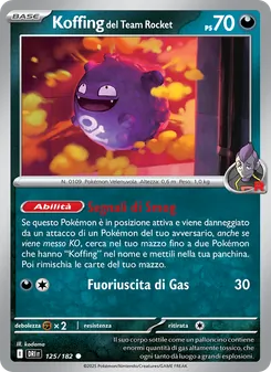 Koffing del Team Rocket (Rivali Predestinati #125/182)