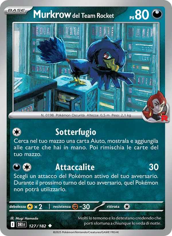 Murkrow del Team Rocket (Rivali Predestinati #127/182)