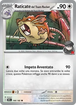 Raticate del Team Rocket (Rivali Predestinati #148/182)