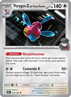 Porygon-Z del Team Rocket (Rivali Predestinati #155/182)